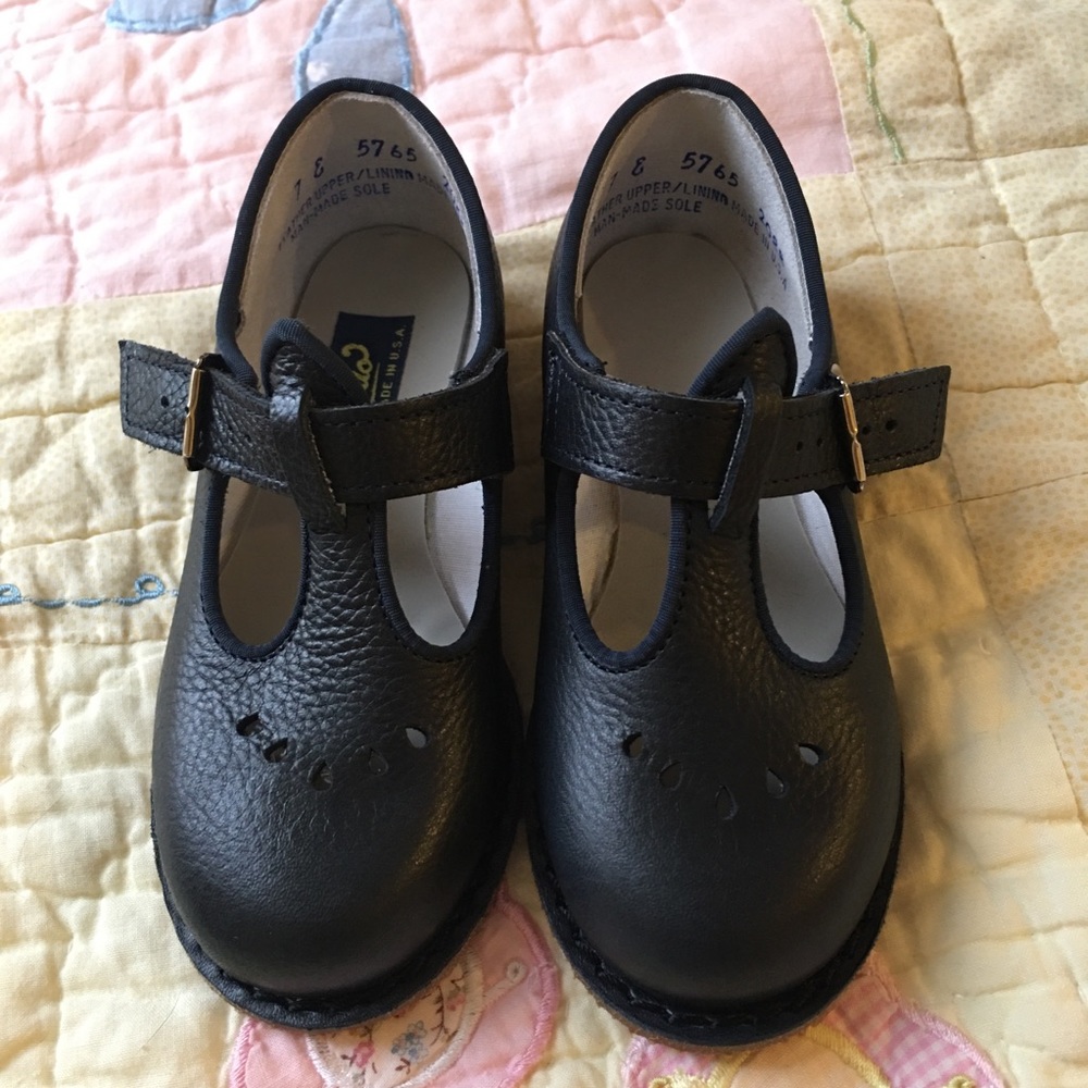 Navy T-Strap Mary Jane Shoe